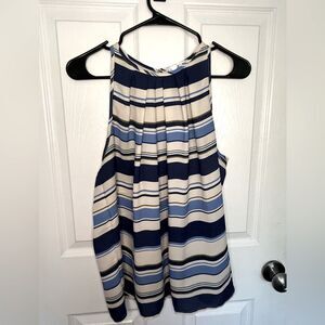 Kenar Nordstrom Striped Tank Top Blue Tan Size L
